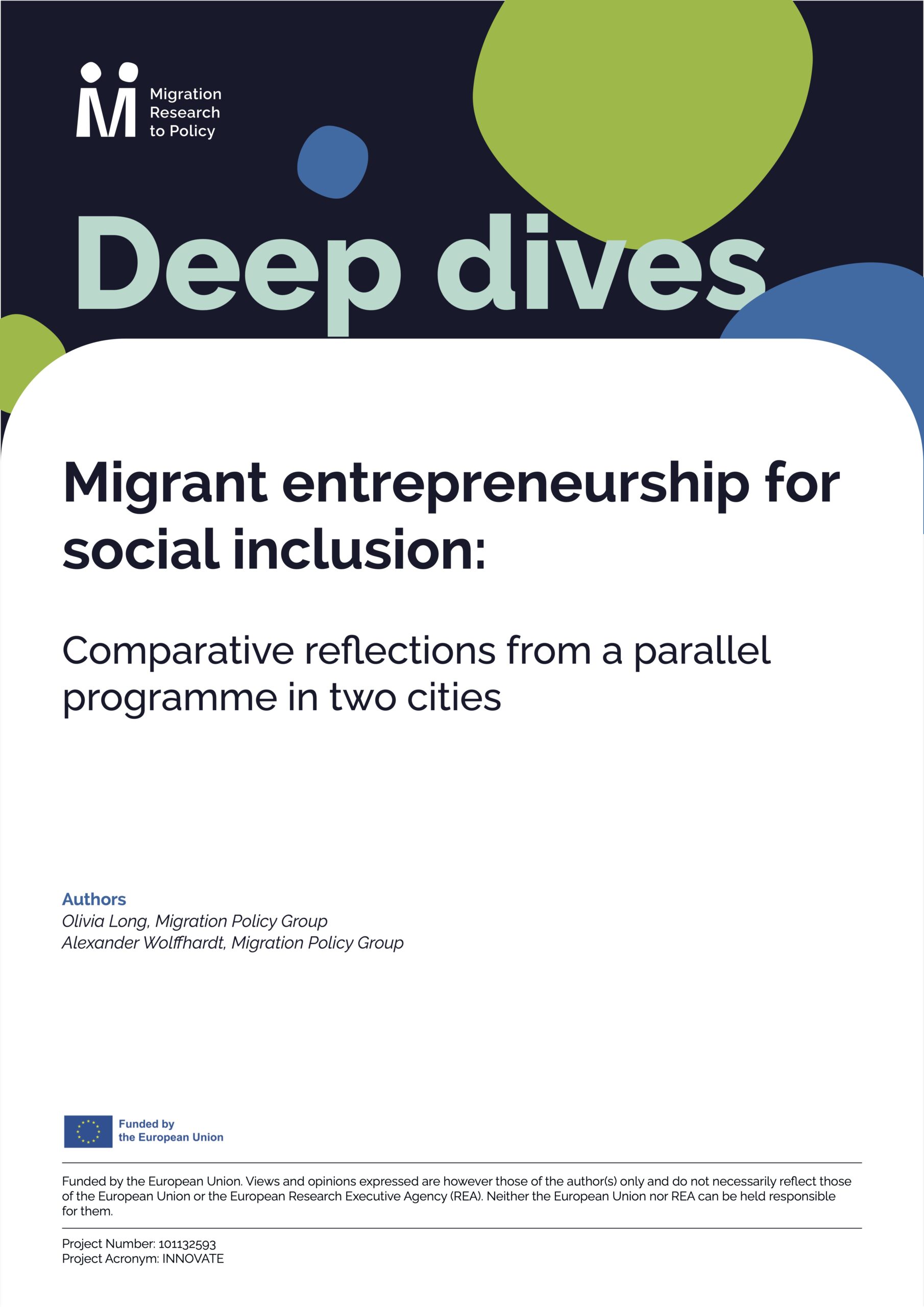 Deep Dive Migrant entrepreneurship