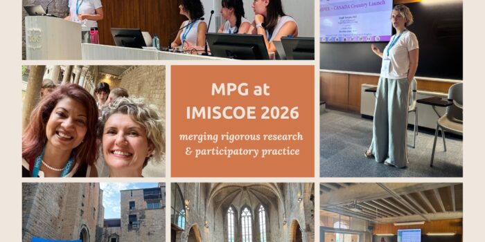 A collage of photos from different presentations and moments from the IMISCOE 2026 conference, featuring MPG's Head of Research Dr Başak Yavçan