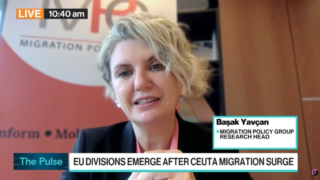 A screenshot from a live Bloomberg Television with Head of Research Dr. Başak Yavçan.