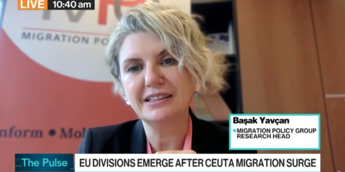 A screenshot from a live Bloomberg Television with Head of Research Dr. Başak Yavçan.